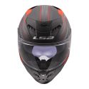 Casco Ls2 Ff808 Stream II Vintage Black Grey Red