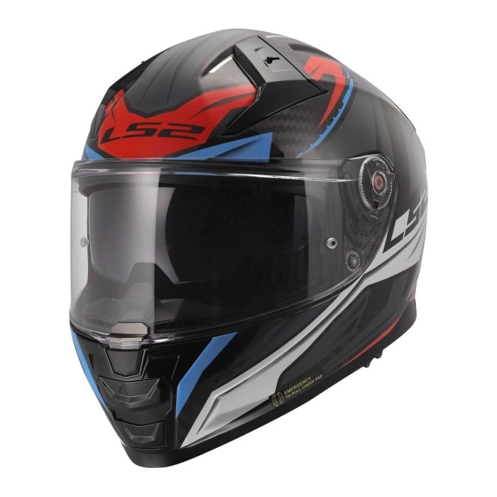Casco Ls2 Ff811 Vector II C Savage 06 White Blue Red