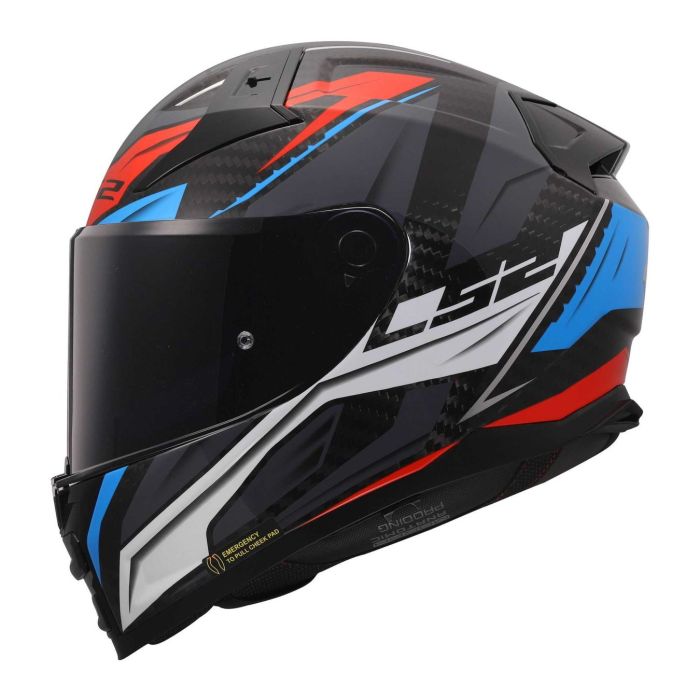 Casco Ls2 Ff811 Vector II C Savage 06 White Blue Red