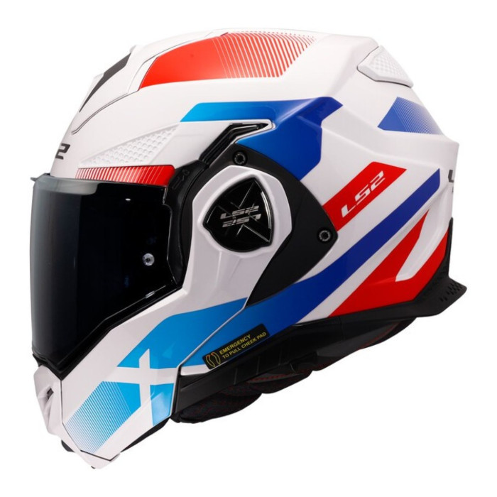 Casco Modulare Ls2 Ff901 Advant X Nova 06 White Blue Red