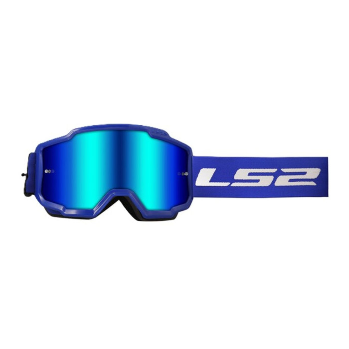 Ls2 Charger Goggle Blue With Iridium Visor