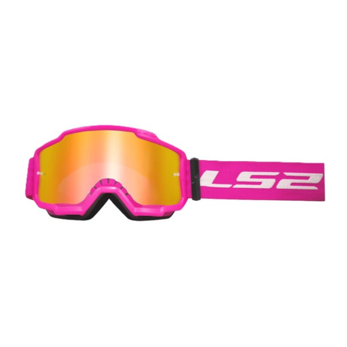 Ls2 Charger Goggle Pink With Iridium Visor