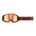 Ls2 Charger Pro Goggle H-v Orange With Iridium Visor