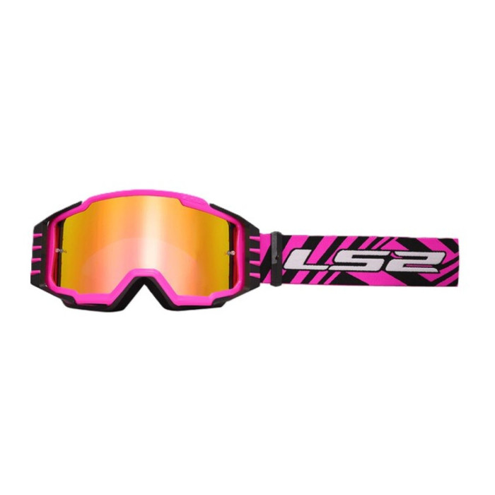 Ls2 Charger Pro Goggle Pink With Iridium Visor