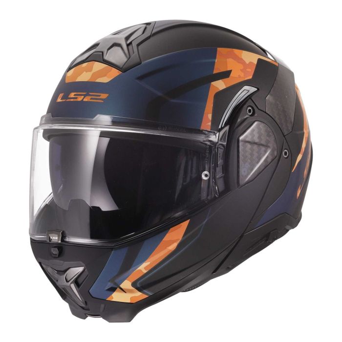 Casco Modulare Ls2 Ff910 Advant II Glide Black Orange