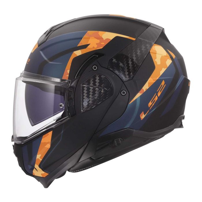 Casco Modulare Ls2 Ff910 Advant II Glide Black Orange