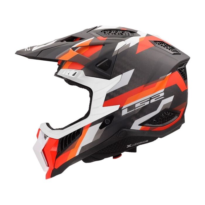 Casco Cross Ls2 Mx703 X-force Phantom 06 Orange Red