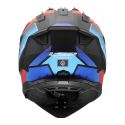 Casco Adventure Ls2 Mx702 Pioneer II Block 06 Black Red Blue