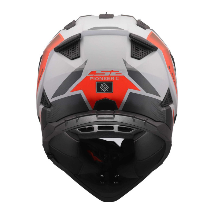 Casco Adventure Ls2 Mx702 Pioneer II Block 06 Grey Red