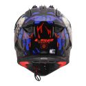 Casco Cross Ls2 Mx708 Fast II Zombie II 06 Black Red Blue