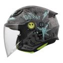 Casco Jet Ls2 Of622 Funny II Scribble Grey Blue