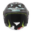 Casco Jet Ls2 Of622 Funny II Scribble Grey Blue