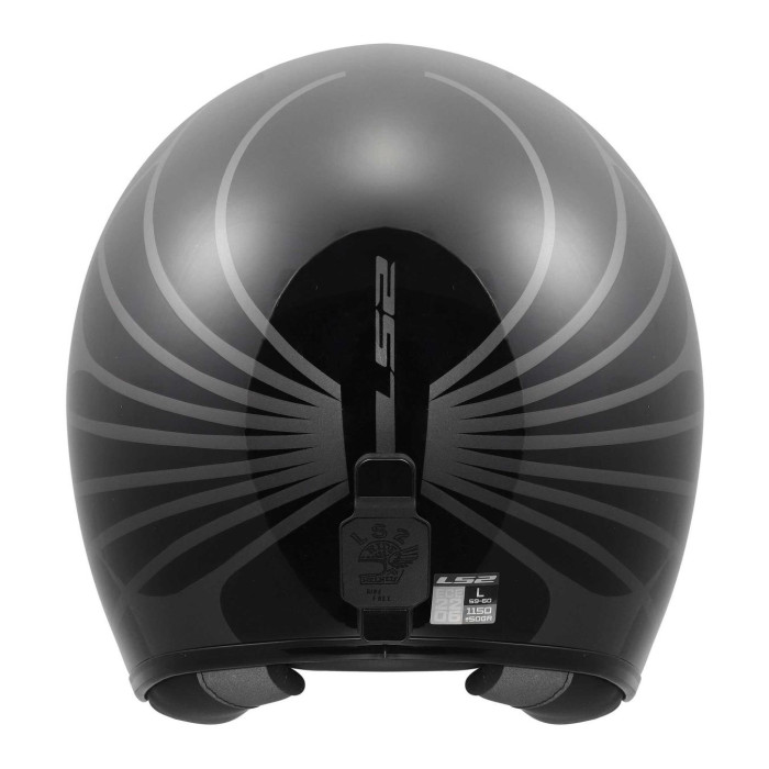 Casco Jet Ls2 Of601 Bob II Cosmic 06 Black Grey