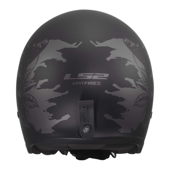 Casco Jet Ls2 Of599 Spitfire II Willy 06 Black Grey