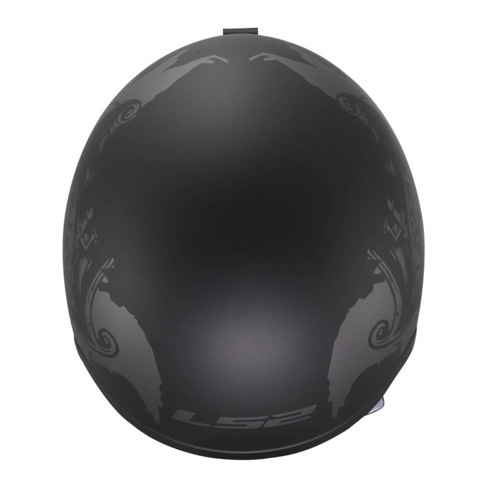 Casco Jet Ls2 Of599 Spitfire II Willy 06 Black Grey