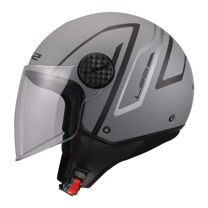 Casco Jet Ls2 Of558 Sphere Lux II Minim 06 Black Grey
