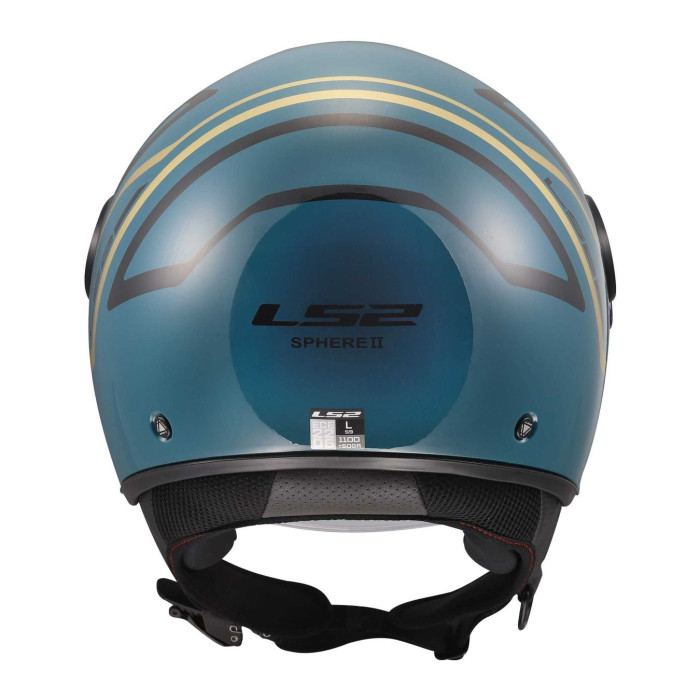 Casco Jet Ls2 Of558 Sphere Lux II Minim 06 Blue Teal