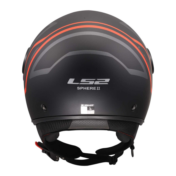 Casco Jet Ls2 Of558 Sphere Lux II Minim 06 Black Red