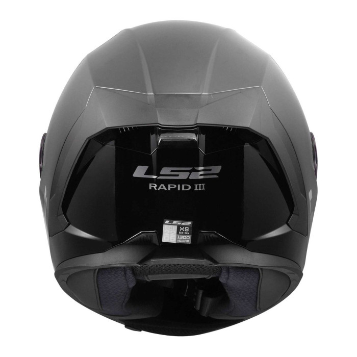 Casco Integrale Ls2 Ff820 Rapid III Solid Gloss Black