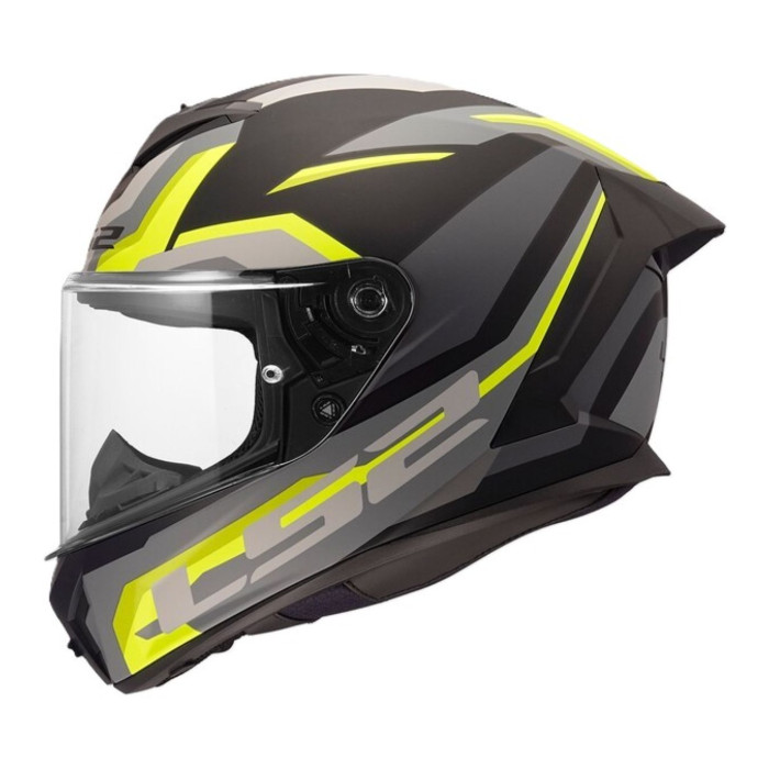 Casco Integrale Ls2 Ff820 Rapid III Hyper Black H-v Yellow