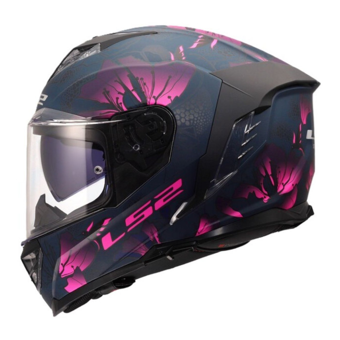 Casco Integrale Ls2 Ff818 Storm III Burst Black Pink