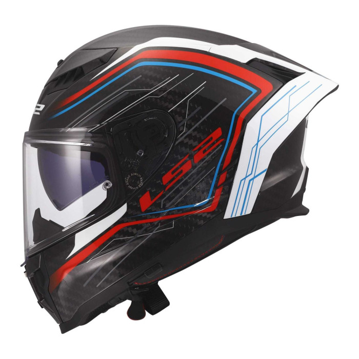 Casco Integrale Ls2 Ff807 Dragon Subic White Blue Red