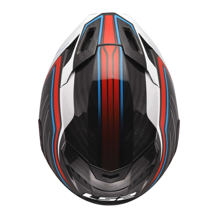 Casco Integrale Ls2 Ff807 Dragon Subic White Blue Red