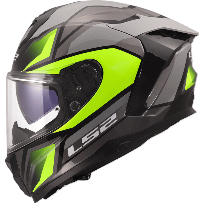 Casco Integrale Ls2 Ff817 Challenger II Viper Grey H-v Yellow