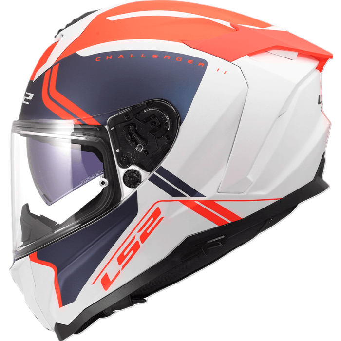 Casco Integrale Ls2 Ff817 Challenger II Titan White Blue Red