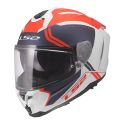 Casco Integrale Ls2 Ff817 Challenger II Titan White Blue Red