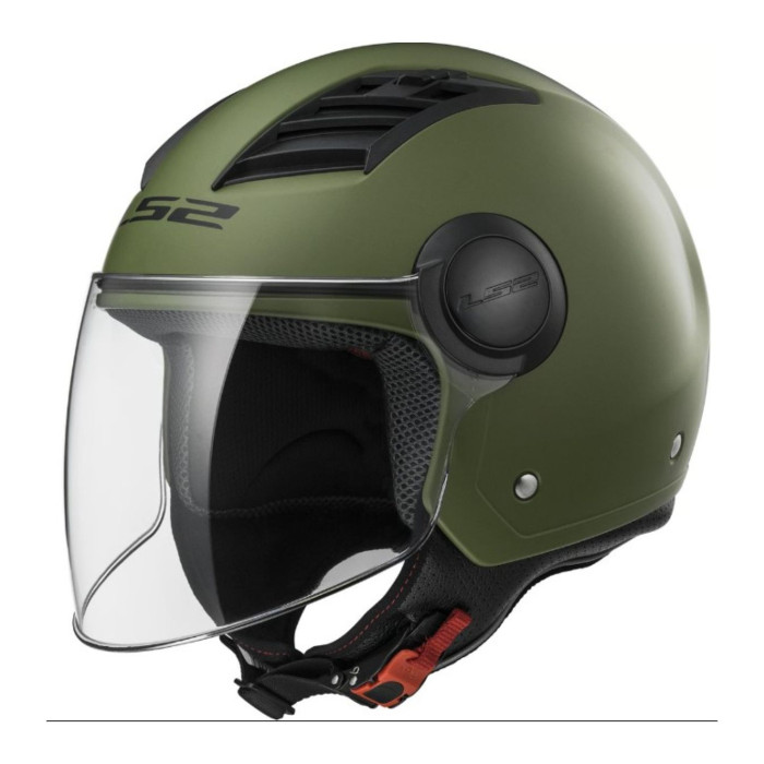 Casco Demi-jet Ls2 Of562 Airflow Matt Military Green