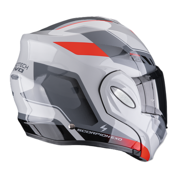 Casco Ribaltabile Scorpion Exo-tech Evo Socius Grigio Rosso