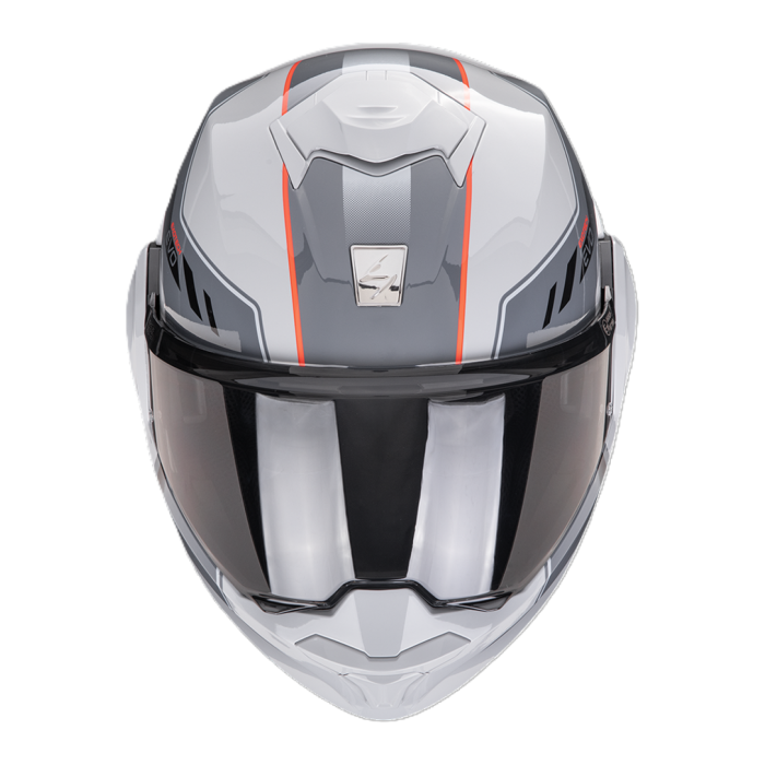Casco Ribaltabile Scorpion Exo-tech Evo Socius Grigio Rosso