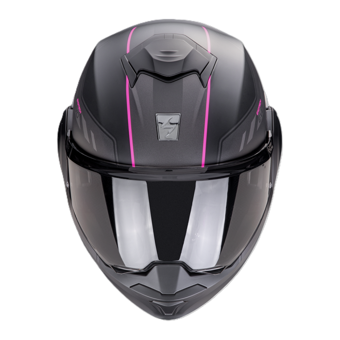 Casco Ribaltabile Scorpion Exo-tech Evo Socius Nero Opaco Rosa