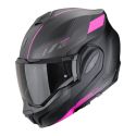 Casco Ribaltabile Scorpion Exo-tech Evo Socius Nero Opaco Rosa