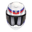 Casco Ribaltabile Scorpion Exo-tech Evo Pro Acuti Bianco Blu Rosso