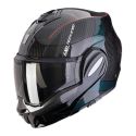 Casco Ribaltabile Scorpion Exo-tech Evo Carbon Cad Nero Verde