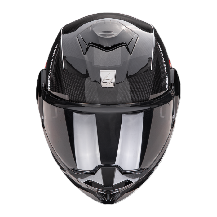 Casco Ribaltabile Scorpion Exo-tech Evo Carbon Cad Nero Rosso