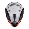 Casco Modulare Scorpion Adx-2 Kamps Grigio Rosso
