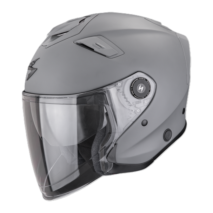 Casco Jet Scorpion Exo-gt Jet Grigio Cemento Opaco