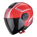 Casco Jet Scorpion Exo-city II Cosmos Rosso Argento