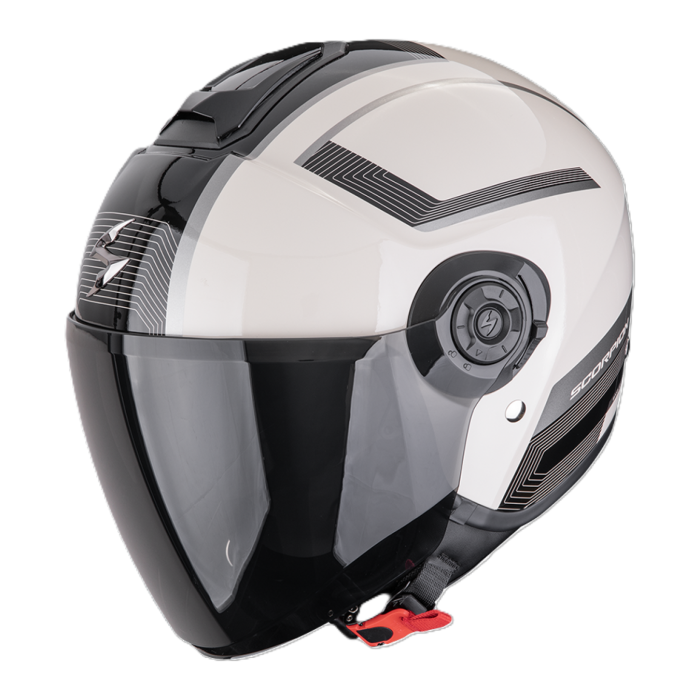 Casco Jet Scorpion Exo-city II Cosmos Crema Nero