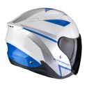 Casco Jet Scorpion Exo-230 Loop Bianco Blu