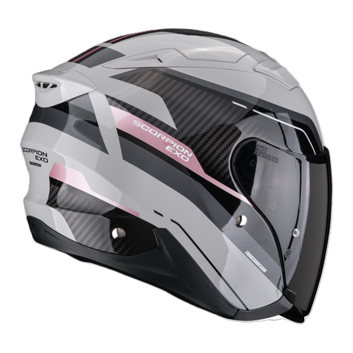 Casco Jet Scorpion Exo-230 Hipe Grigio Rosa