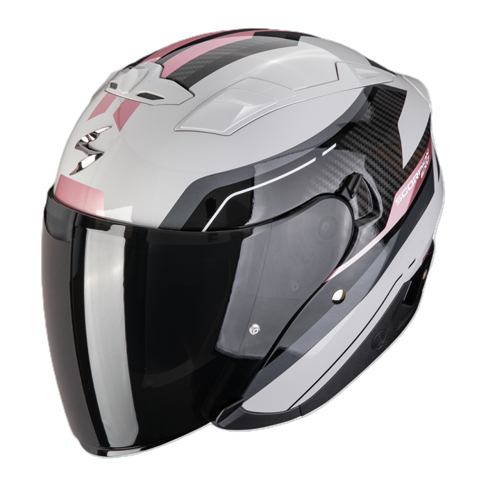 Casco Jet Scorpion Exo-230 Hipe Grigio Rosa