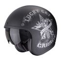 Casco Jet Scorpion Belfast Evo Hangar Nero Argento Opaco