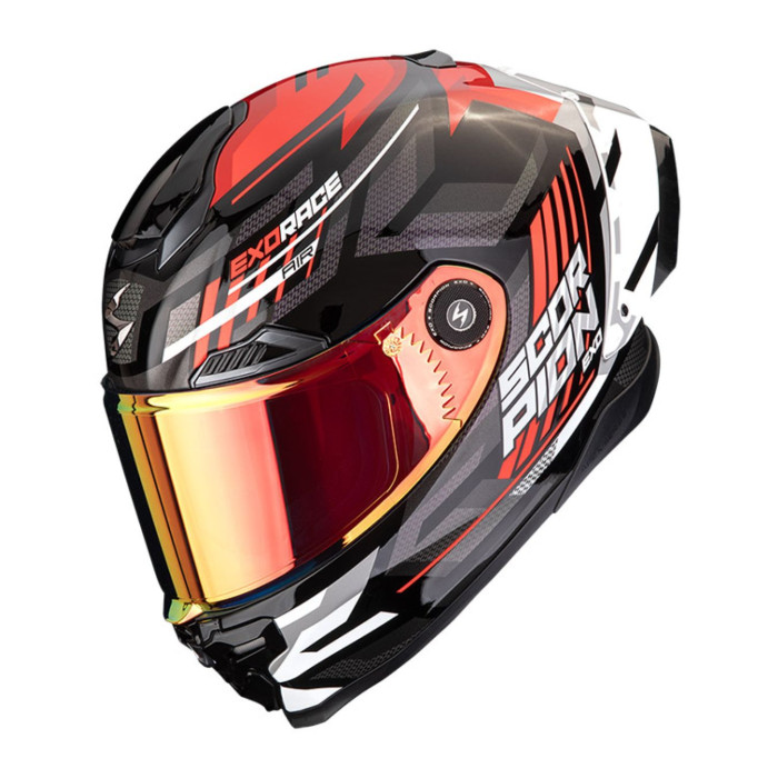 Casco Integrale Scorpion Exo-race Air Kobra Nero Rosso