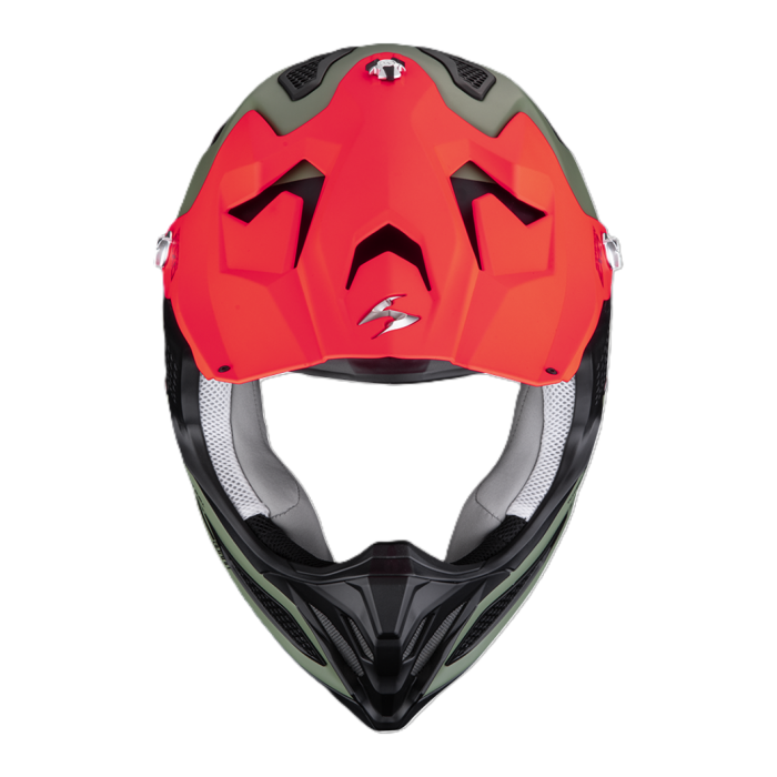 Casco Cross Scorpion Vx-22 Air Updown Matt Verde Nero Ross