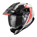 Casco Integrale Adventure Scorpion Adf-9000 Air Patrol Nero Rosso