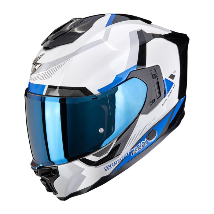 Casco Integrale Scorpion Exo-1500 Air Arena Bianco Blu